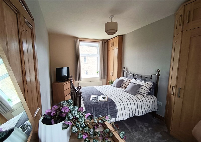 One of the bedrooms at Steam View Cottage, Haworth