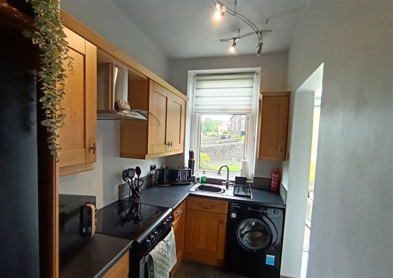 The kitchen at Steam View Cottage, Haworth