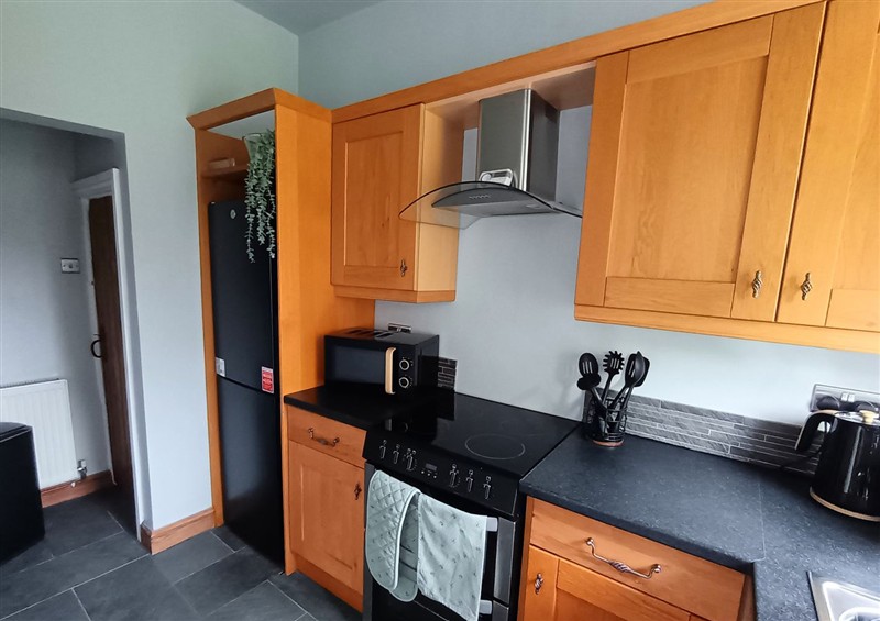 This is the kitchen at Steam View Cottage, Haworth
