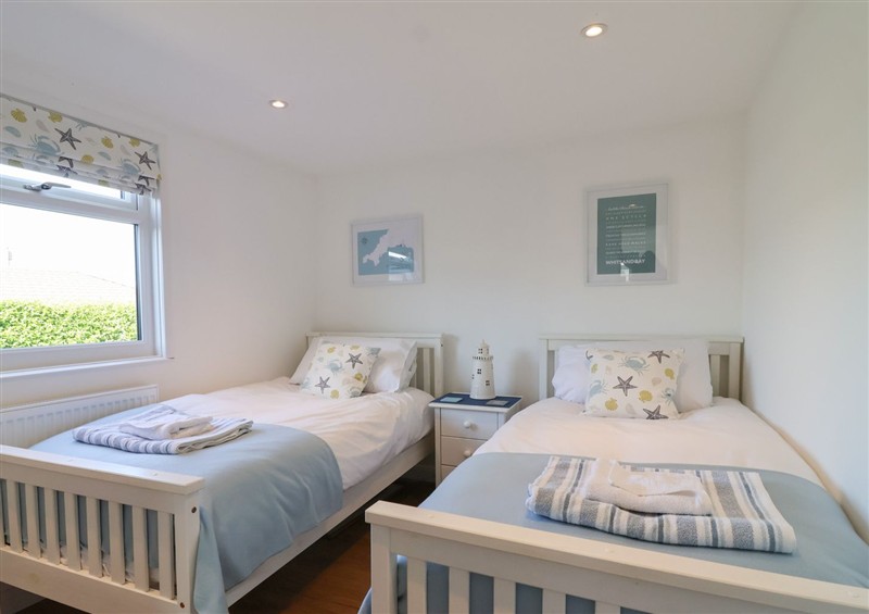 One of the 2 bedrooms at Stella Maris, Cawsand