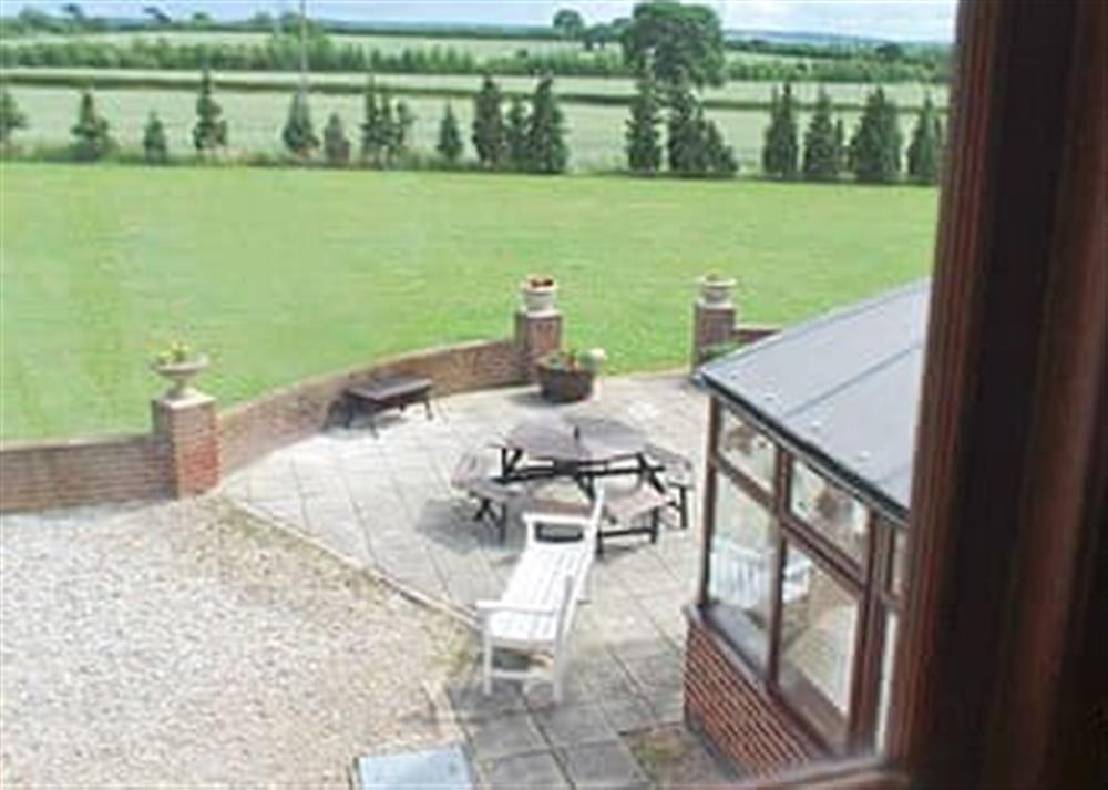 View from bedroom at Stenson Hill Farm in Stenson, near Derby, Derbyshire