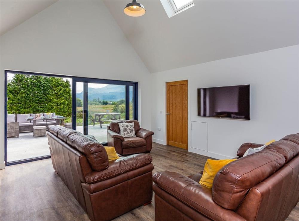 Living area at Stepps Cottage in Banavie, Inverness-Shire