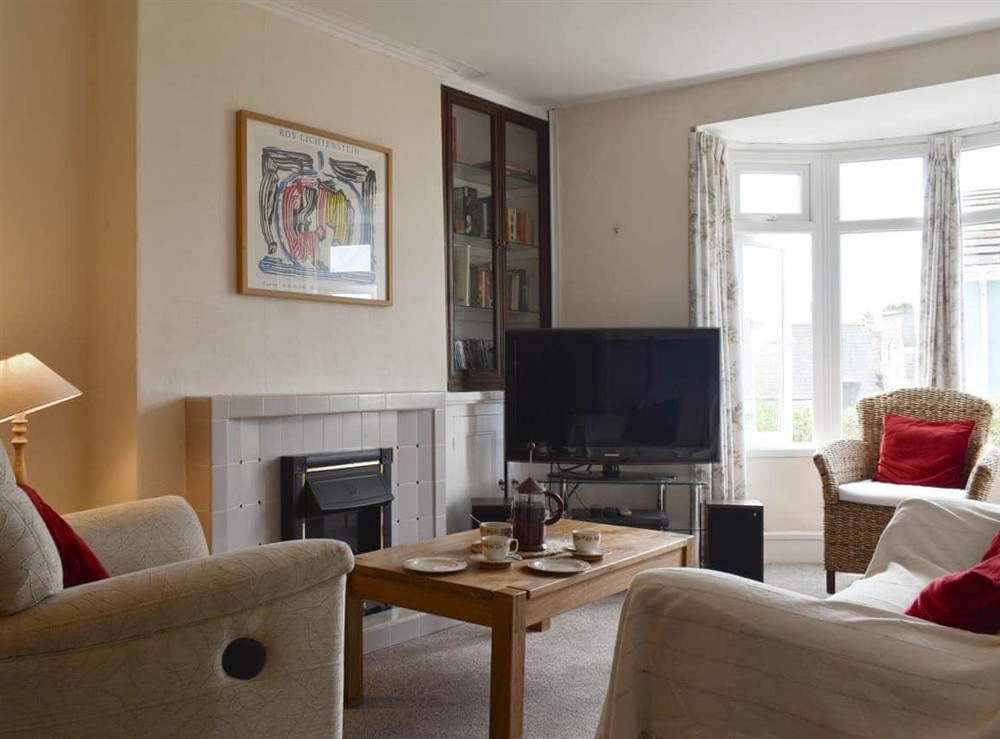 Living area at Steps End in Brixham, Devon