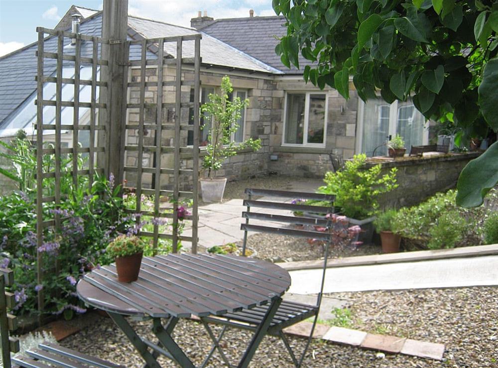 Sitting-out-area at Steward Mews in Morpeth, Northumberland