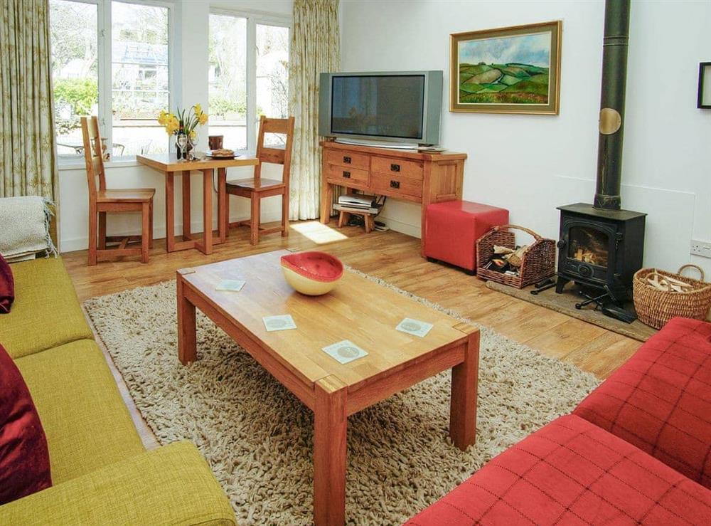 Stylish living room at Steward Mews in Morpeth, Northumberland