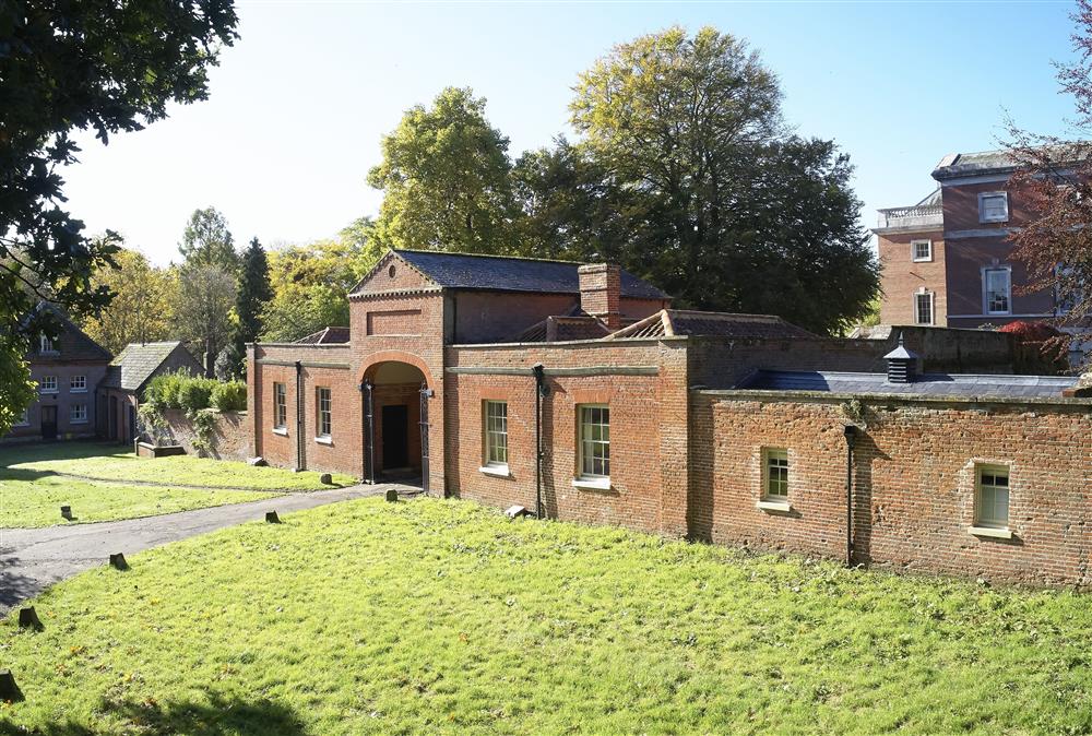 Former gate house with Stewards House on the right-hand side