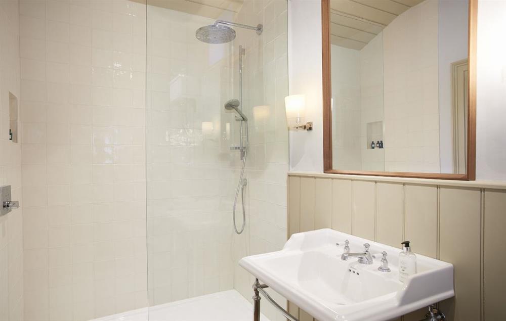 Shower room for bedroom two at Stewards House, Wolterton
