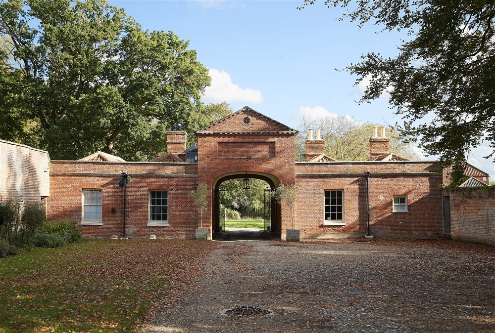 Stewards House occupies the right hand-side of this former gate house (photo 2) at Stewards House, Wolterton