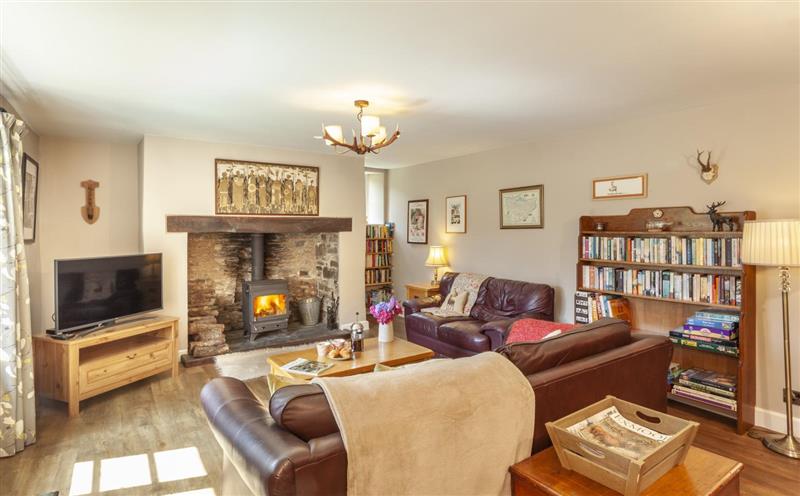 Enjoy the living room at Stockham Farm, Dulverton