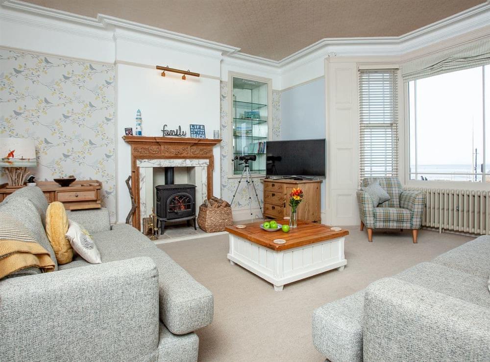 Living room at Stockham House in Burnham-on-Sea, Somerset