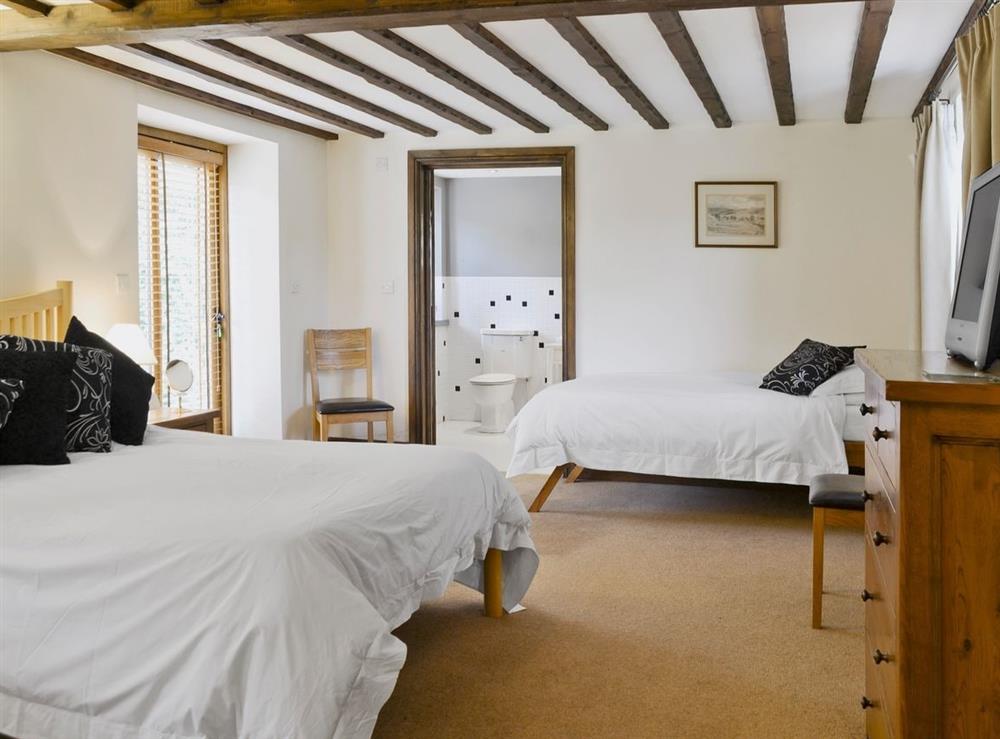 Double bedroom at Stockham Lodge in Colyton, Devon., Great Britain