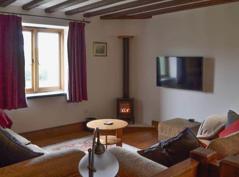 Living room at Stockham Lodge in Colyton, Devon., Great Britain