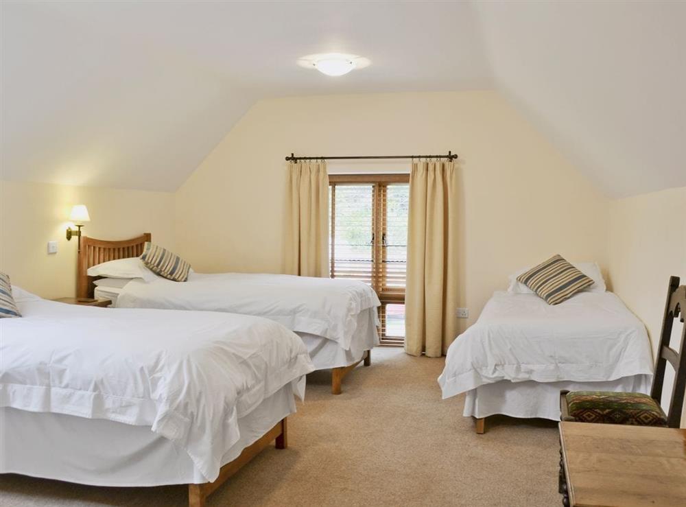 Twin bedroom at Stockham Lodge in Colyton, Devon., Great Britain