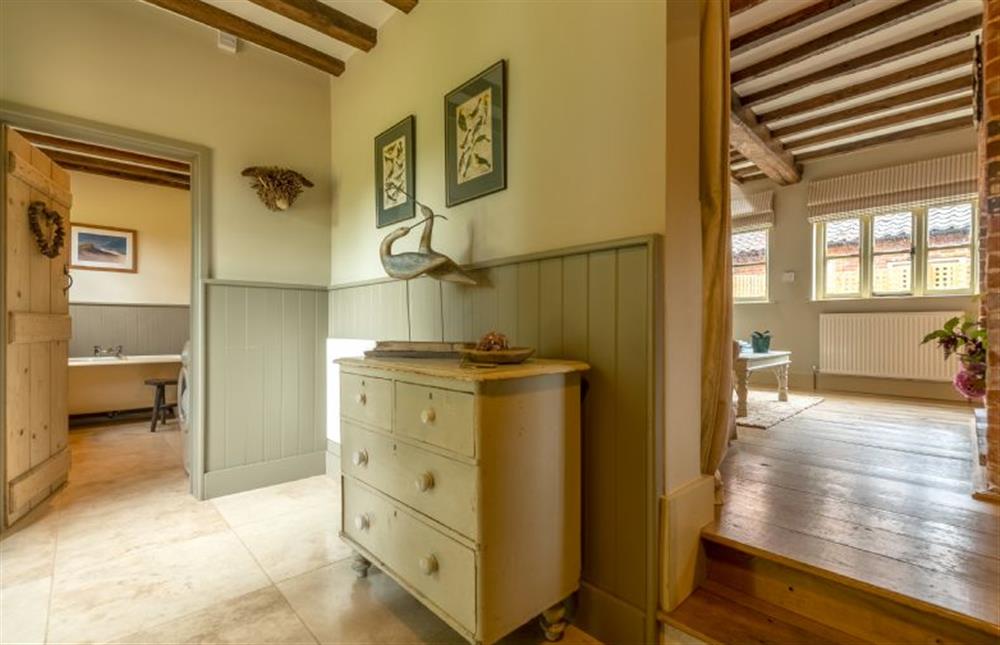 Ground floor: Sitting room and downstairs bathroom at Stockmans Cottage, Foulsham near Dereham