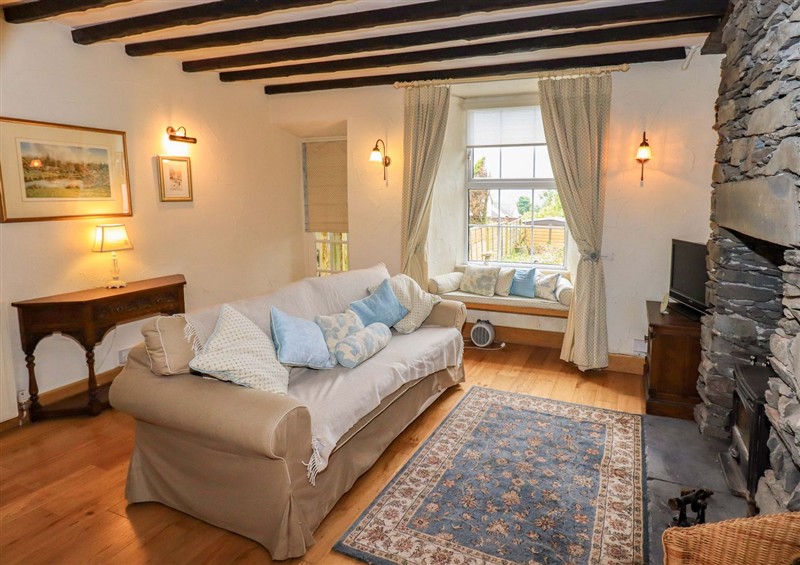 The living area at Stokers Cottage, Bowness-On-Windermere