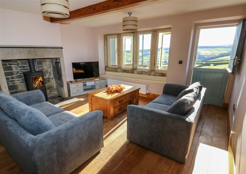 Enjoy the living room at Stone & Fleece Cottage, Holmbridge