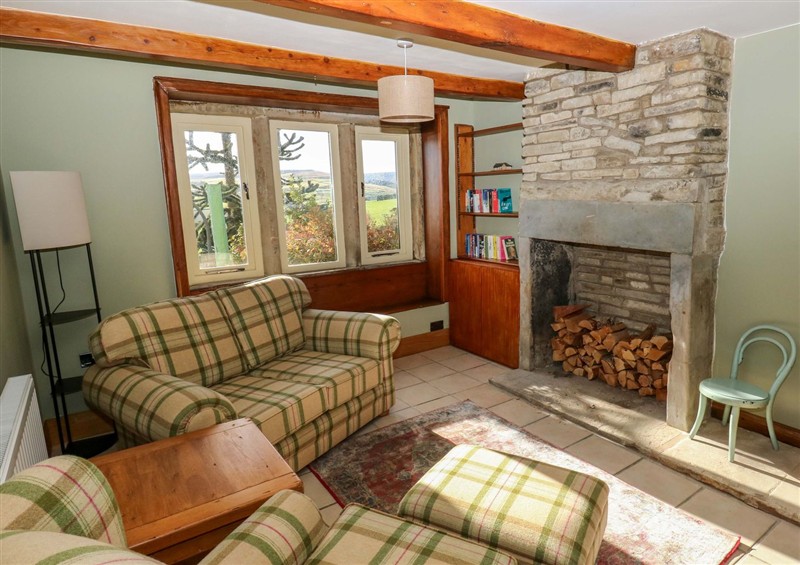 The living room at Stone & Fleece Cottage, Holmbridge
