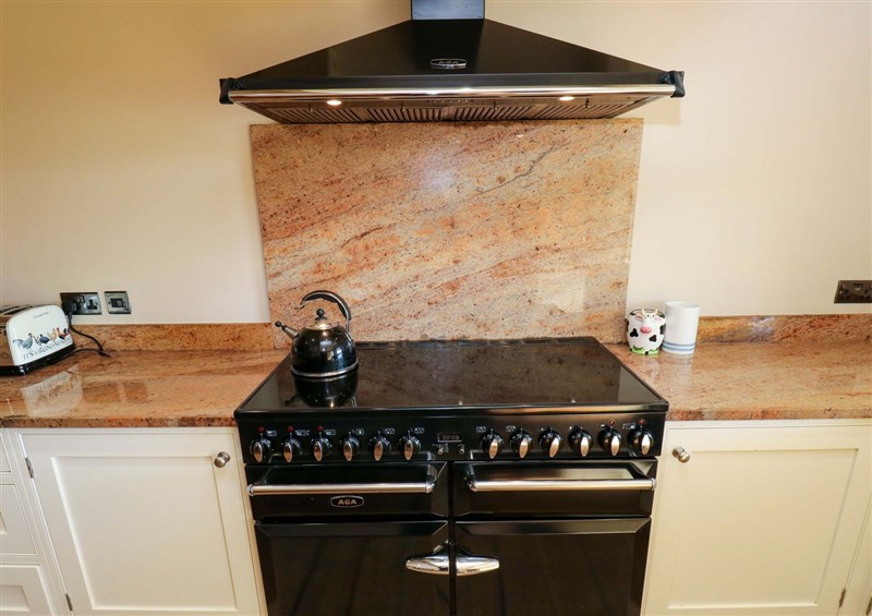 This is the kitchen at Stone & Fleece Cottage, Holmbridge
