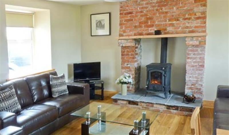 This is the living room at Stone Cottage, Ballydavid