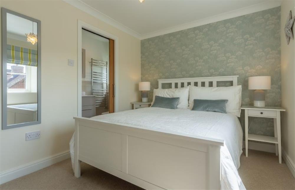 First floor: Master bedroom en-suite at Stone Croft, Barney near Fakenham
