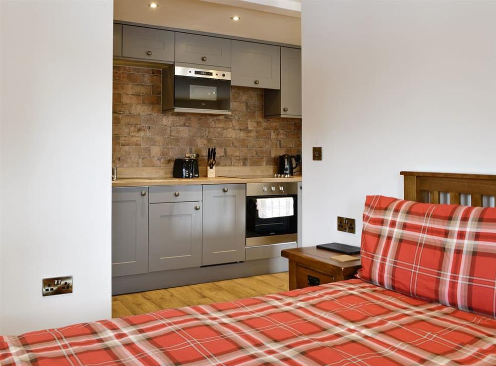 Comfortable double bedroom at The Byres Tethera, 