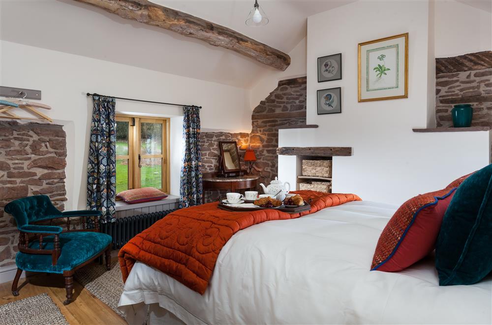 Exposed beams and stonework can be found throughout Stone House, Herefordshire
