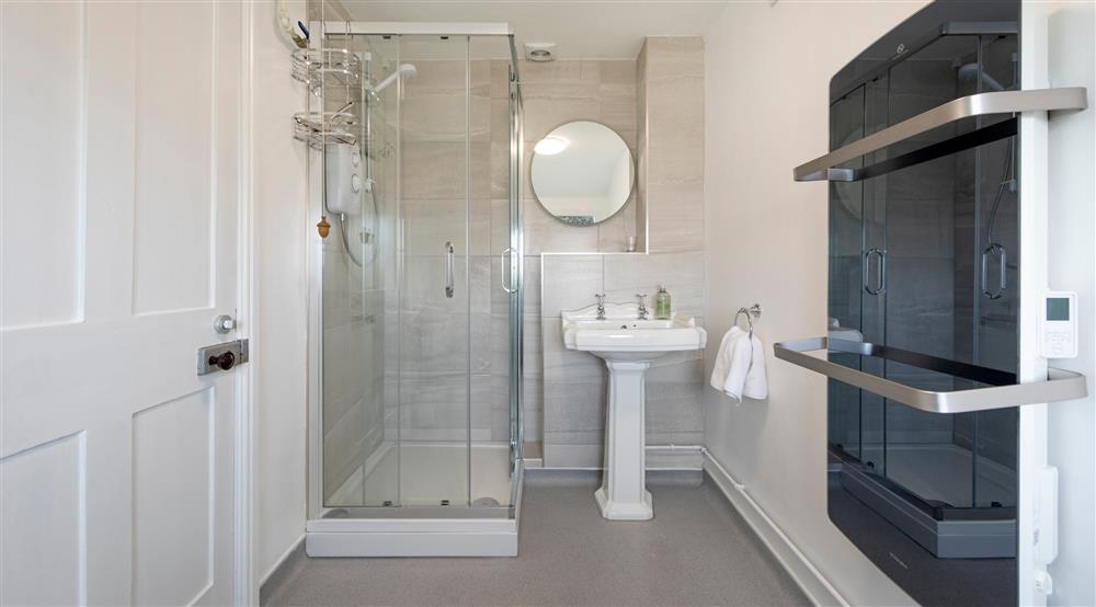 The shower room at Stonechat in Saxmundham, Suffolk