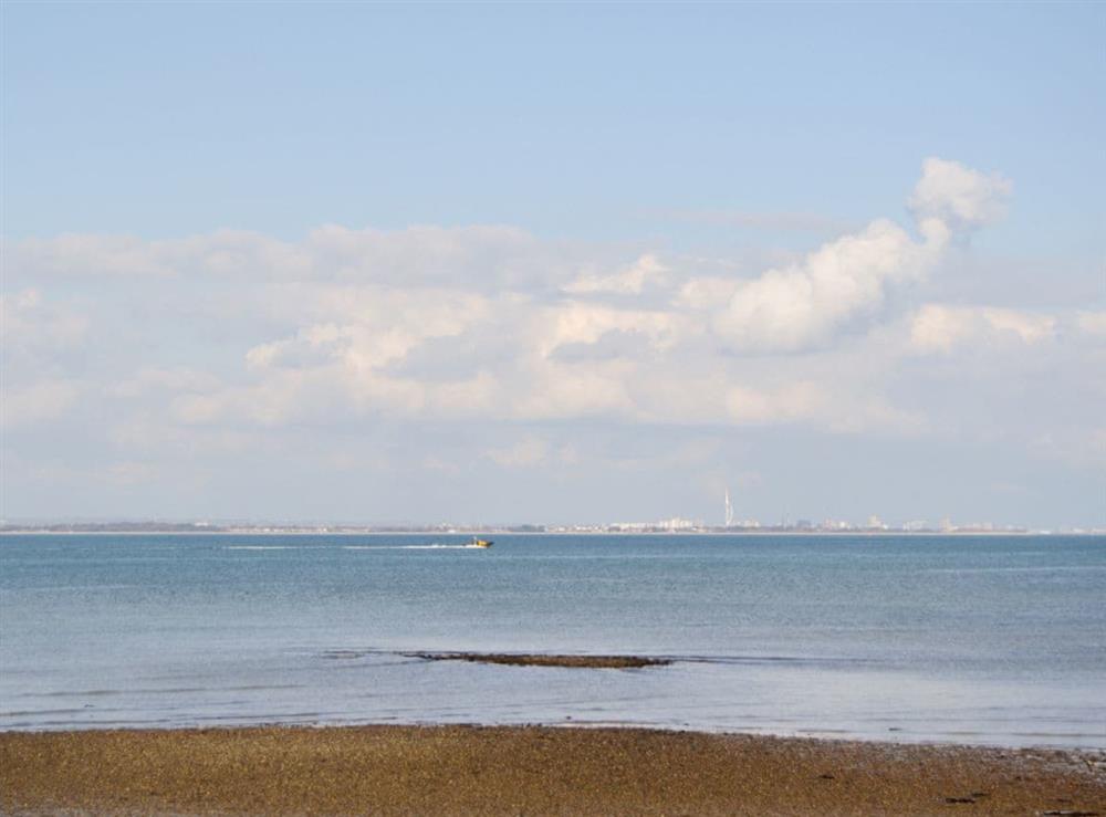 Superb sea views from Ryde beach at Stonecot in Wootton Bridge, near Ryde, Isle of Wight