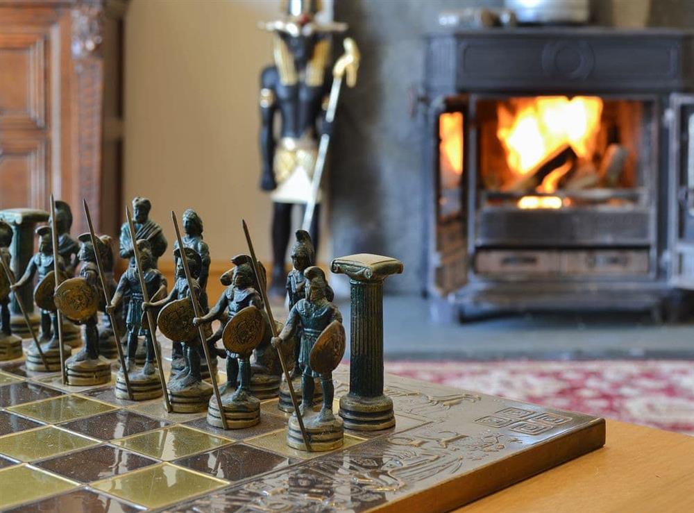 Relax in front of the cosy wood burner at Stonecroft Cottage in Broughton-in-Furness, near Barrow-in-Furness, Cumbria