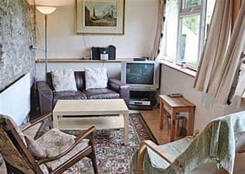 Living room at Stonefield Farm Cottage in Glen Massan, near Dunoon, Argyll