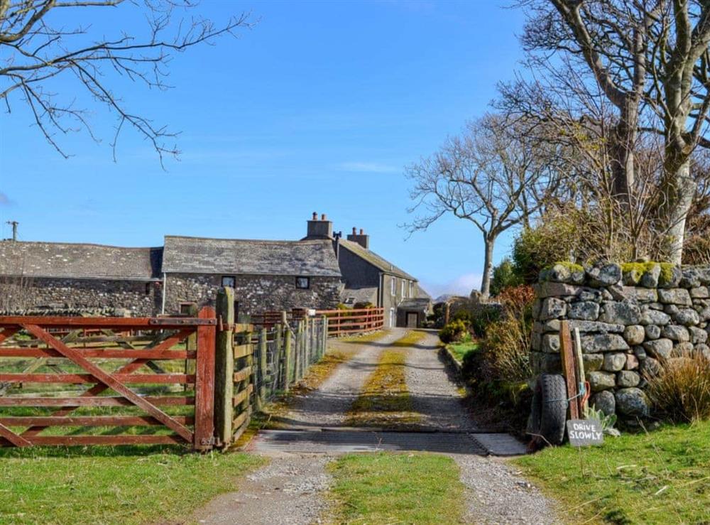 Driveway leading to property at Stonefold Cottage in Waberthwaite, near Ravenglass, Cumbria