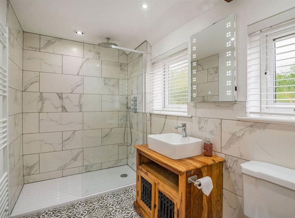Shower room at Stonegarth in Snitterby, Lincolnshire