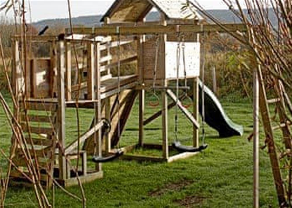 Children’s play area at Stonehenge in Witham Friary, Frome, Somerset., Great Britain