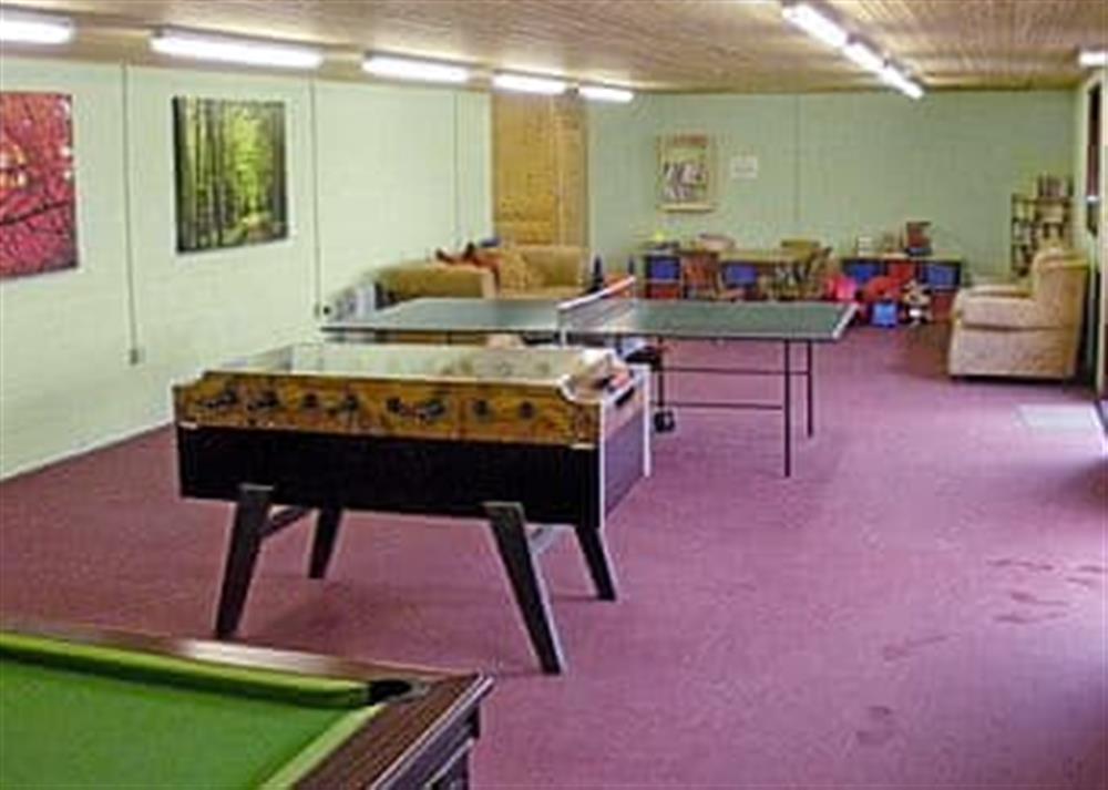 Games room at Stonehenge in Witham Friary, Frome, Somerset., Great Britain