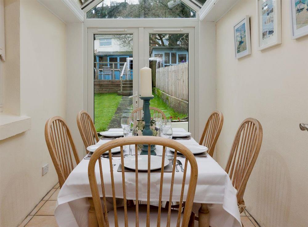 Conservatory and dining room at Stonehouse in Salcombe, Devon