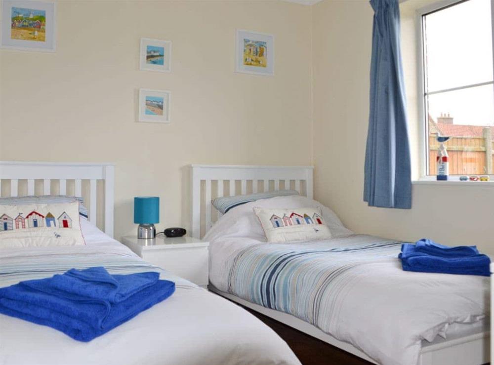 Convenient twin bedroom at Stones Throw in Bacton, Norfolk