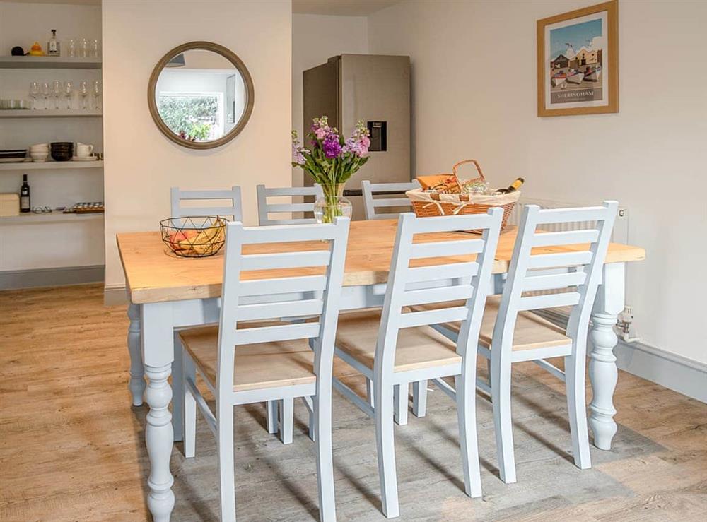 Dining Area at Stones Throw Cottage in Sheringham, Norfolk