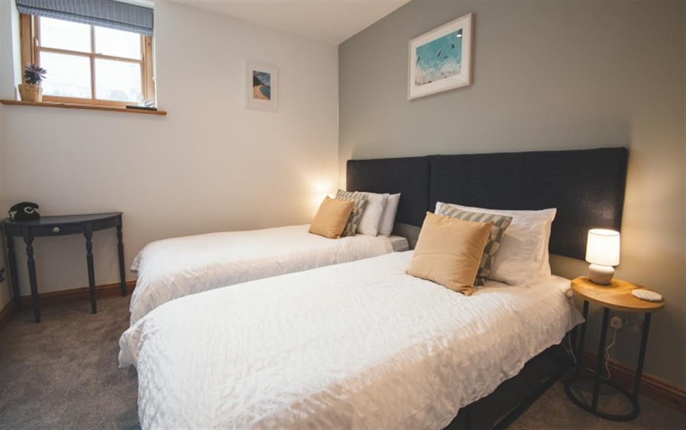 Bedroom 3 with twin 3ft beds at Stone's Throw in Dartmouth