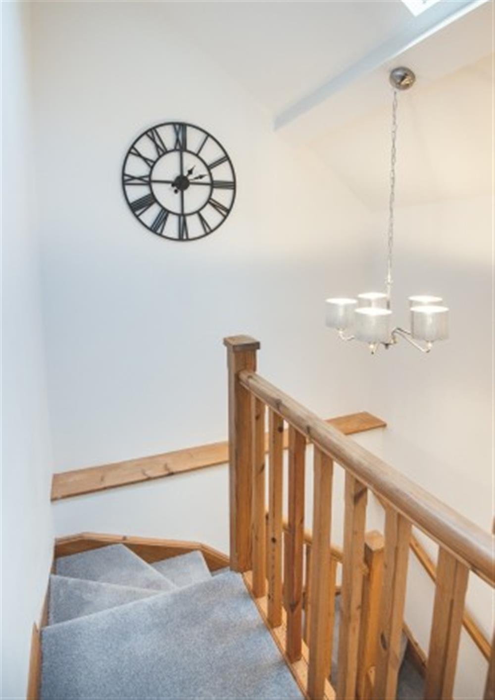 Staircase from top floor to first floor at Stone's Throw in Dartmouth