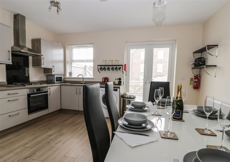 This is the kitchen at Stones Throw, Filey