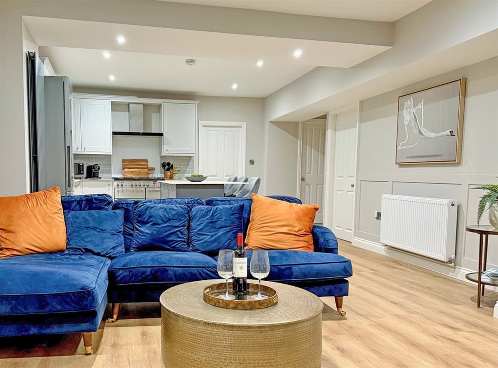 Open plan living space at Stones Throw in Richmond, North Yorkshire