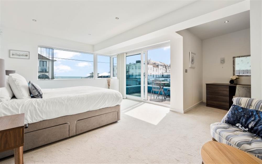 This is the living room at Stone's Throw in Sandbanks
