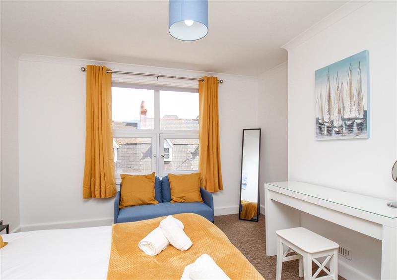 One of the bedrooms at Stones Throw, Weymouth