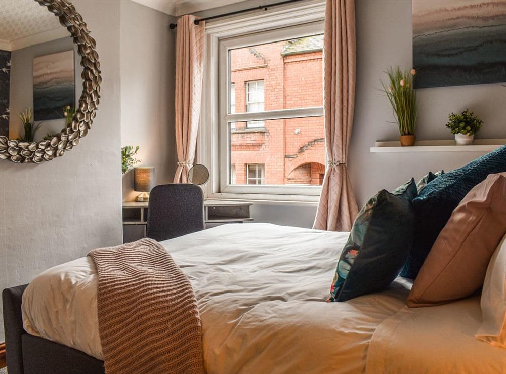 Double bedroom at Stonesthrow Townhouse in Leek, Staffordshire