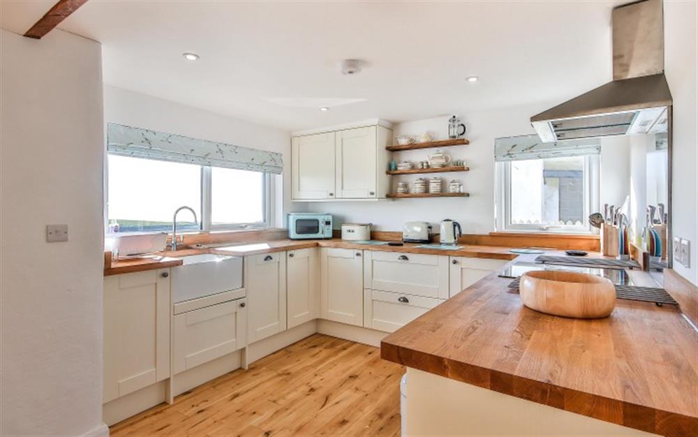 Plenty of space for those who enjoy cooking at Stoneybridge Cottage in East Portlemouth