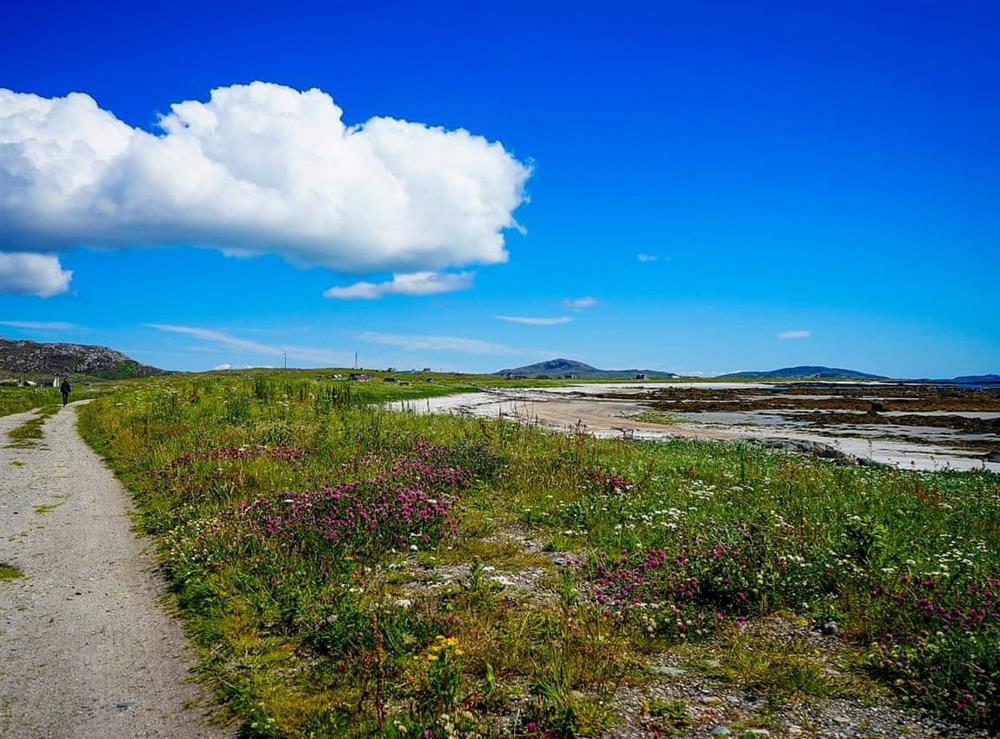 Beachside walks nearby at Stoneybridge in Stoneybridge, Isle of South Uist, Outer Hebrides, Scotland
