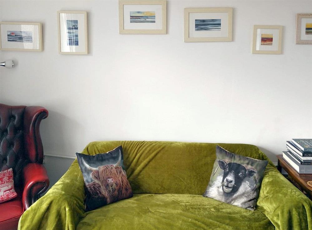 Living area at Stoneybridge in Stoneybridge, Isle of South Uist, Outer Hebrides, Scotland