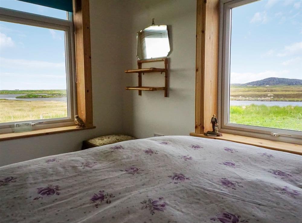 View from the double bedroom at Stoneybridge in Stoneybridge, Isle of South Uist, Outer Hebrides, Scotland
