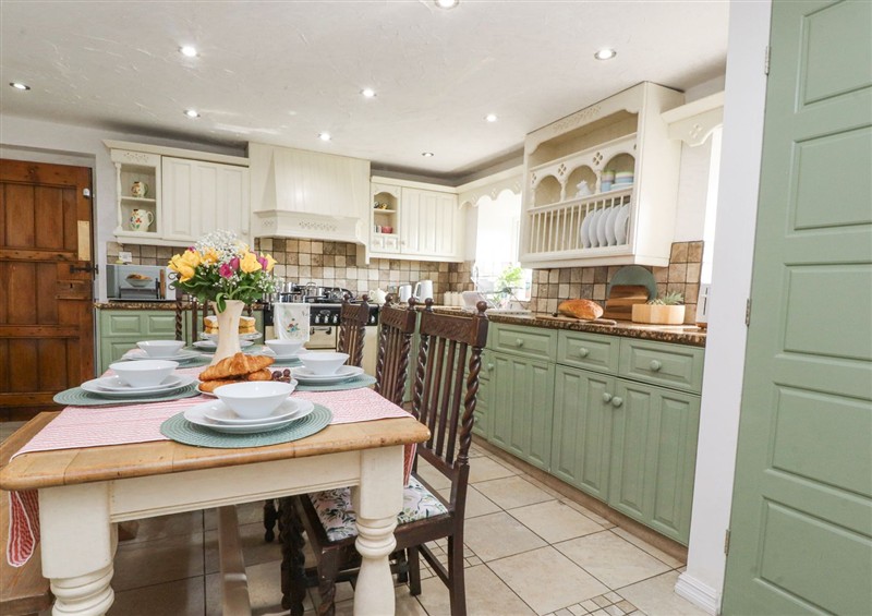 This is the kitchen at Stoneycross Cottage, near Ribchester