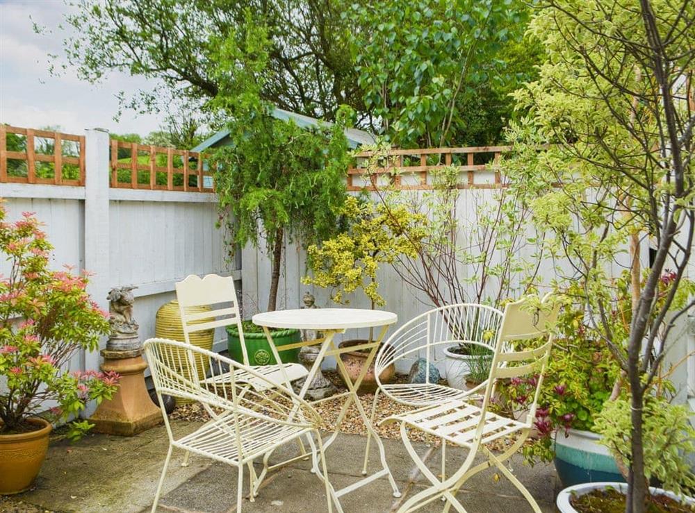 Sitting-out-area at Stoneyford Cottage in Narberth, Pembrokeshire, Dyfed